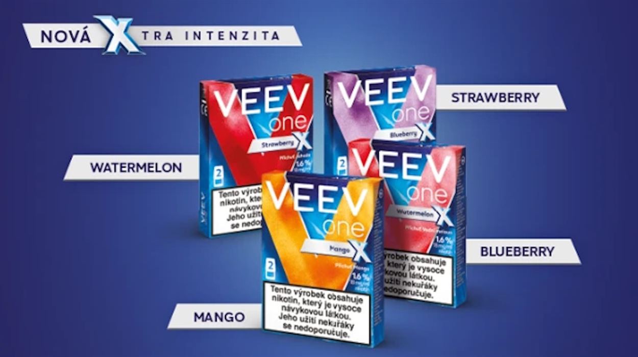 Nové náplně VEEV One X, dvojnásobné potěšení z výrazné chuti